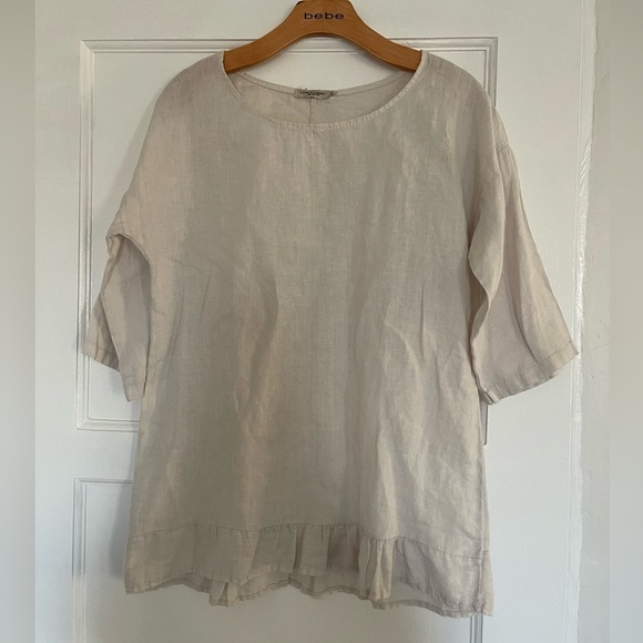 Lungo L'Arno 100% Italian Linen shirt size medium - Picture 1 of 4